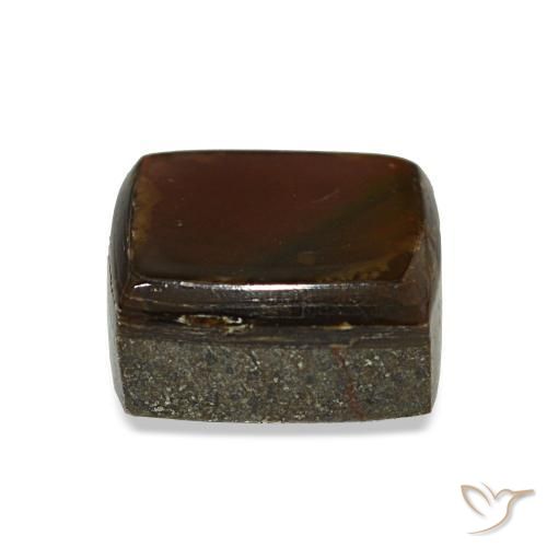 Ammolita multicolor natural de 2,96 ct, baguette, opaco