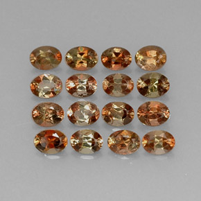 Gemas de andalucita multicolor natural de 2,72 ct, corte óvalo, VVS-VS