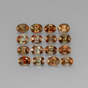 Gemas de andalucita multicolor natural de 2,72 ct, corte óvalo, VVS-VS