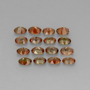 Gemas de andalucita multicolor natural de 2,72 ct, corte óvalo, VVS-VS