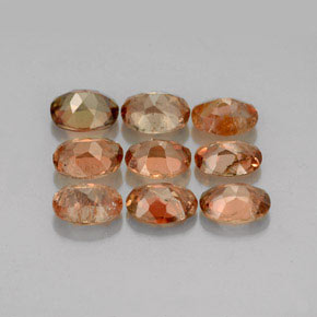 Gemas de andalucita multicolor natural de  ct, corte óvalo, VVS-VS