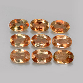 Gemas de andalucita multicolor natural de  ct, corte óvalo, VVS-VS