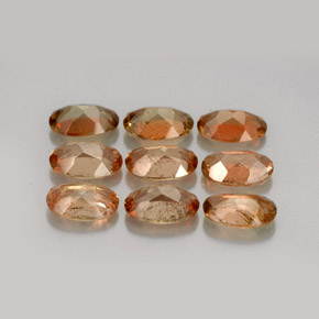 Gemas de andalucita multicolor natural de  ct, corte óvalo, VVS-VS