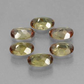 Gemas de andalucita multicolor natural de 2,69 ct, corte óvalo, VS-SI
