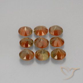 Gemas de andalucita Multicolor natural de 2.39 ct, Redondo, VS-SI