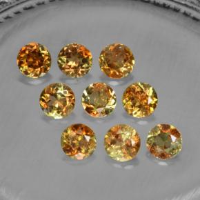 Gemas de andalucita multicolor natural de 2,28 ct, corte redondo, VS-SI