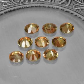 Gemas de andalucita multicolor natural de 2,28 ct, corte redondo, VS-SI