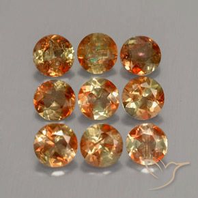 Gemas de andalucita Multicolor natural de 2.26 ct, Redondo, VS-SI