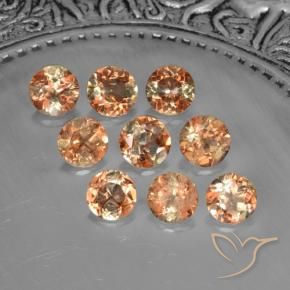 Gemas de andalucita Multicolor natural de 2.27 ct, Redondo, VS-SI