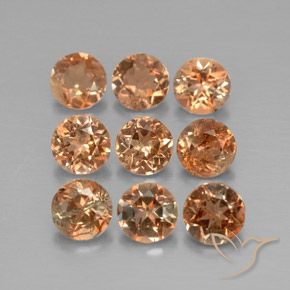 Gemas de andalucita Multicolor natural de 2.31 ct, Redondo, VS-SI