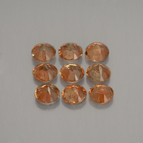 Gemas de andalucita multicolor natural de 2,34 ct, corte redondo, VS-SI