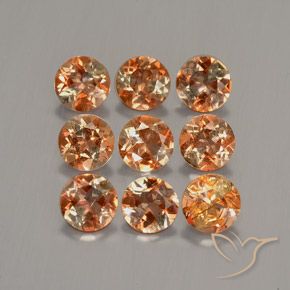 Gemas de andalucita Multicolor natural de 2.38 ct, Redondo, VS-SI