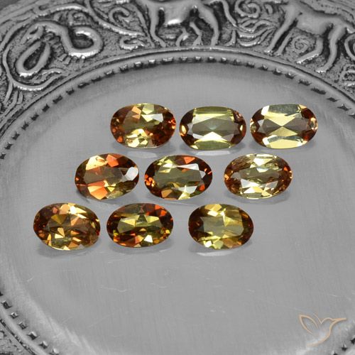 Gemas de andalucita Multicolor natural de 3.15 ct, Corte Óvalo, VS-SI