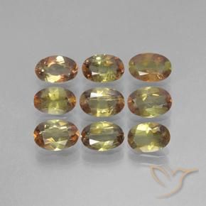 Gemas de andalucita Multicolor natural de 3.45 ct, Ovalada, VS-SI