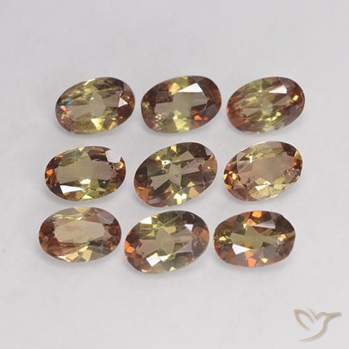 3.61ctw Natural Multicolor andalucita, Ovalada, VS-SI