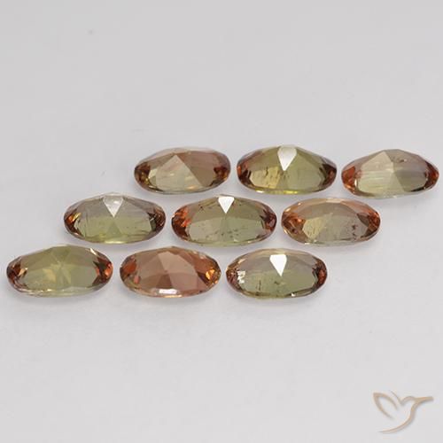 Gemas de andalucita Multicolor natural de 3.61 ct, Ovalada, VS-SI