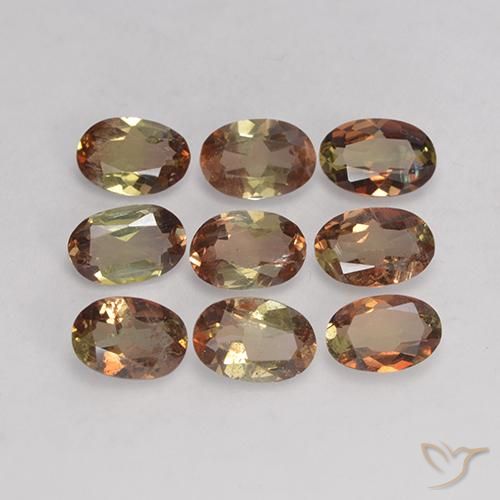 3.33ctw Natural Multicolor andalucita, Ovalada, VS-SI