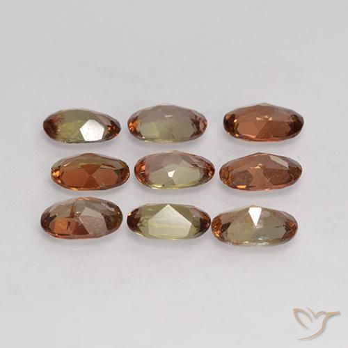 Gemas de andalucita Multicolor natural de 3.33 ct, Ovalada, VS-SI