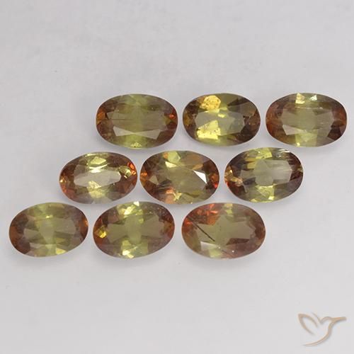 Gemas de andalucita Multicolor natural de 3.67 ct, Ovalada, VS-SI