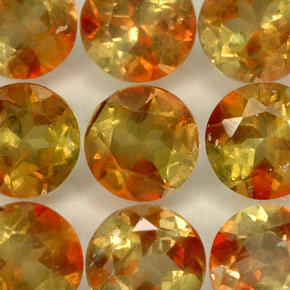 Gemas de andalucita Multicolor natural de  ct, Corte Redondo, VS