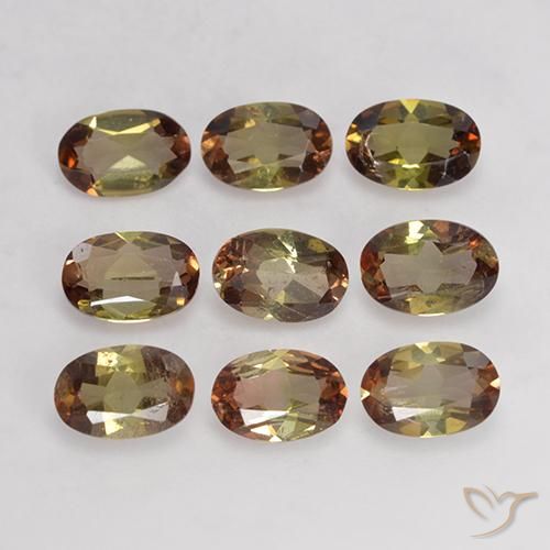 3.74ctw Natural Multicolor andalucita, Ovalada, VS-SI