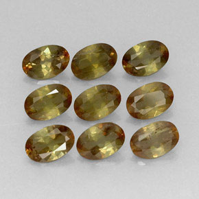 Gemas de andalucita multicolor natural de 3,80 ct, corte óvalo, VS-SI