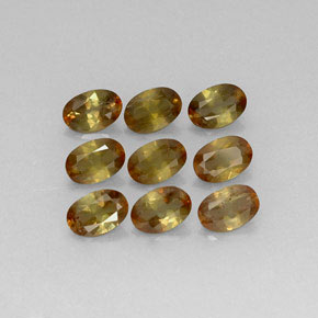 Gemas de andalucita multicolor natural de 3,80 ct, corte óvalo, VS-SI