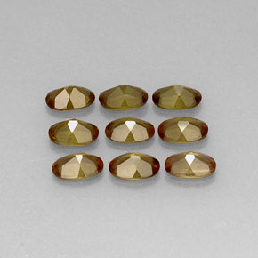 Gemas de andalucita multicolor natural de 3,80 ct, corte óvalo, VS-SI