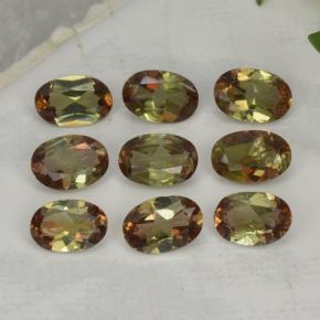 Gemas de andalucita multicolor natural de 3,72 ct, corte óvalo, VS-SI