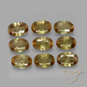 Gemas de andalucita Multicolor natural de 3.64 ct, Ovalada, VS-SI
