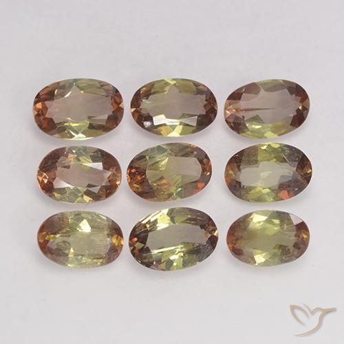 3.00ctw Natural Multicolor andalucita, Ovalada, VS-SI