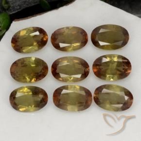 Gemas de andalucita Multicolor natural de 3.78 ct, Ovalada, VS-SI