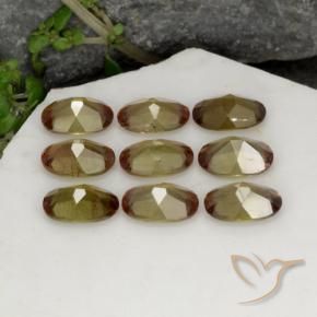 Gemas de andalucita Multicolor natural de 3.78 ct, Ovalada, VS-SI
