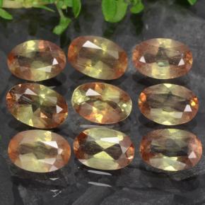 Gemas de andalucita multicolor natural de 3,67 ct, corte óvalo, VS-SI