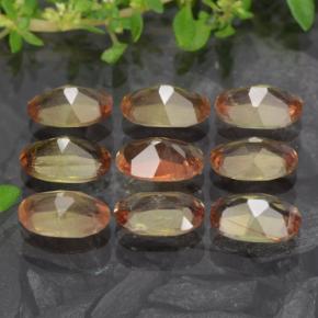 Gemas de andalucita multicolor natural de 3,67 ct, corte óvalo, VS-SI