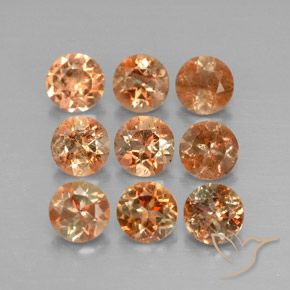 Gemas de andalucita Multicolor natural de 2.34 ct, Redondo, VS-SI