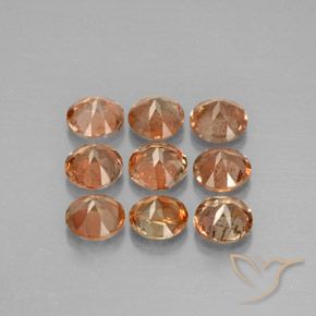 Gemas de andalucita Multicolor natural de 2.34 ct, Redondo, VS-SI