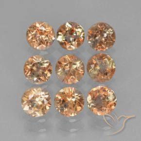 Gemas de andalucita Multicolor natural de 2.41 ct, Redondo, VS-SI