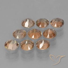 Gemas de andalucita Multicolor natural de 2.41 ct, Redondo, VS-SI