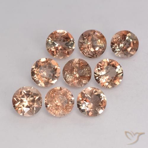 Gemas de andalucita Multicolor natural de 2.37 ct, Redondo, VS-SI