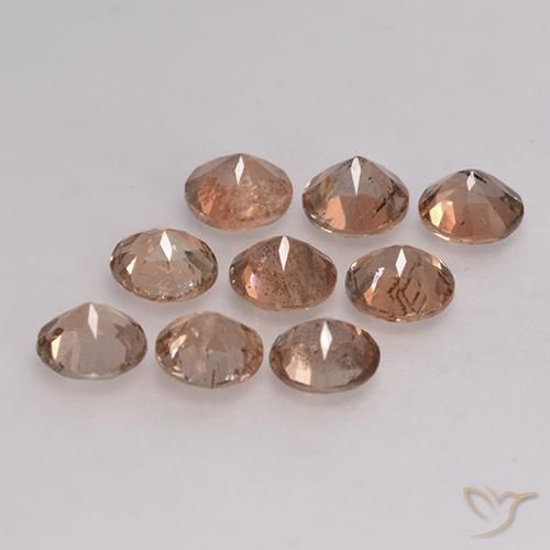 Gemas de andalucita Multicolor natural de 2.37 ct, Redondo, VS-SI