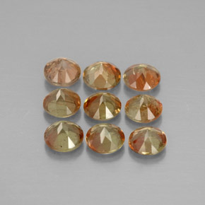 Gemas de andalucita multicolor natural de 2,33 ct, corte redondo, VS-SI