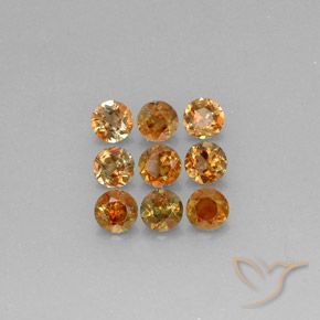 Gemas de andalucita Multicolor natural de 2.32 ct, Redondo, VS-SI