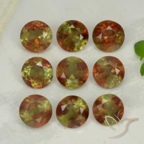 Gemas de andalucita Multicolor natural de 2.24 ct, Redondo, VS-SI