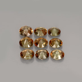 Gemas de andalucita multicolor natural de  ct, corte redondo, VS