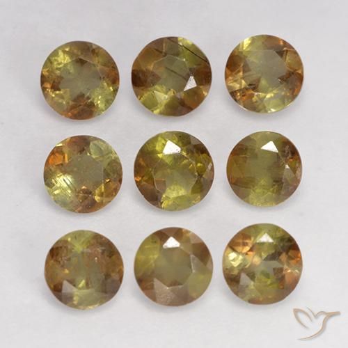 2.19ctw Natural Multicolor andalucita, Redondo, VS