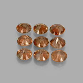Gemas de andalucita multicolor natural de 2,19 ct, corte redondo, VS