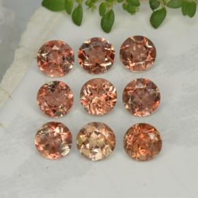 Gemas de andalucita Multicolor natural de 2.28 ct, Corte Redondo, VS