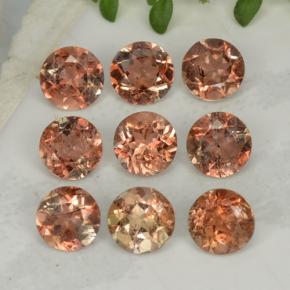 Gemas de andalucita Multicolor natural de 2.28 ct, Corte Redondo, VS