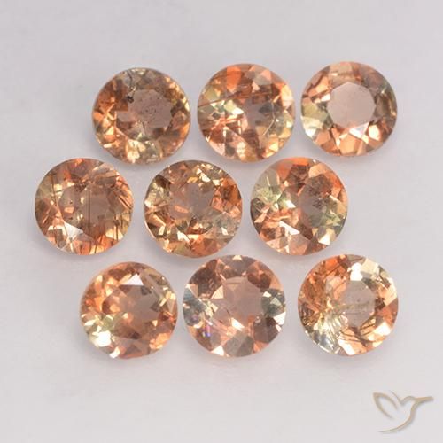 Gemas de andalucita Multicolor natural de 2.20 ct, Redondo, VS